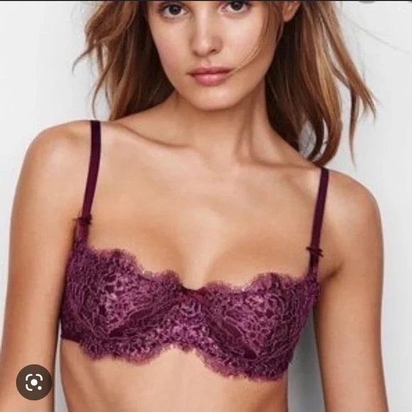 Victoria’s Secret Dream Angels Wicked Foil Lace Lingerie Set 32B/Xs - Picture 8 of 9